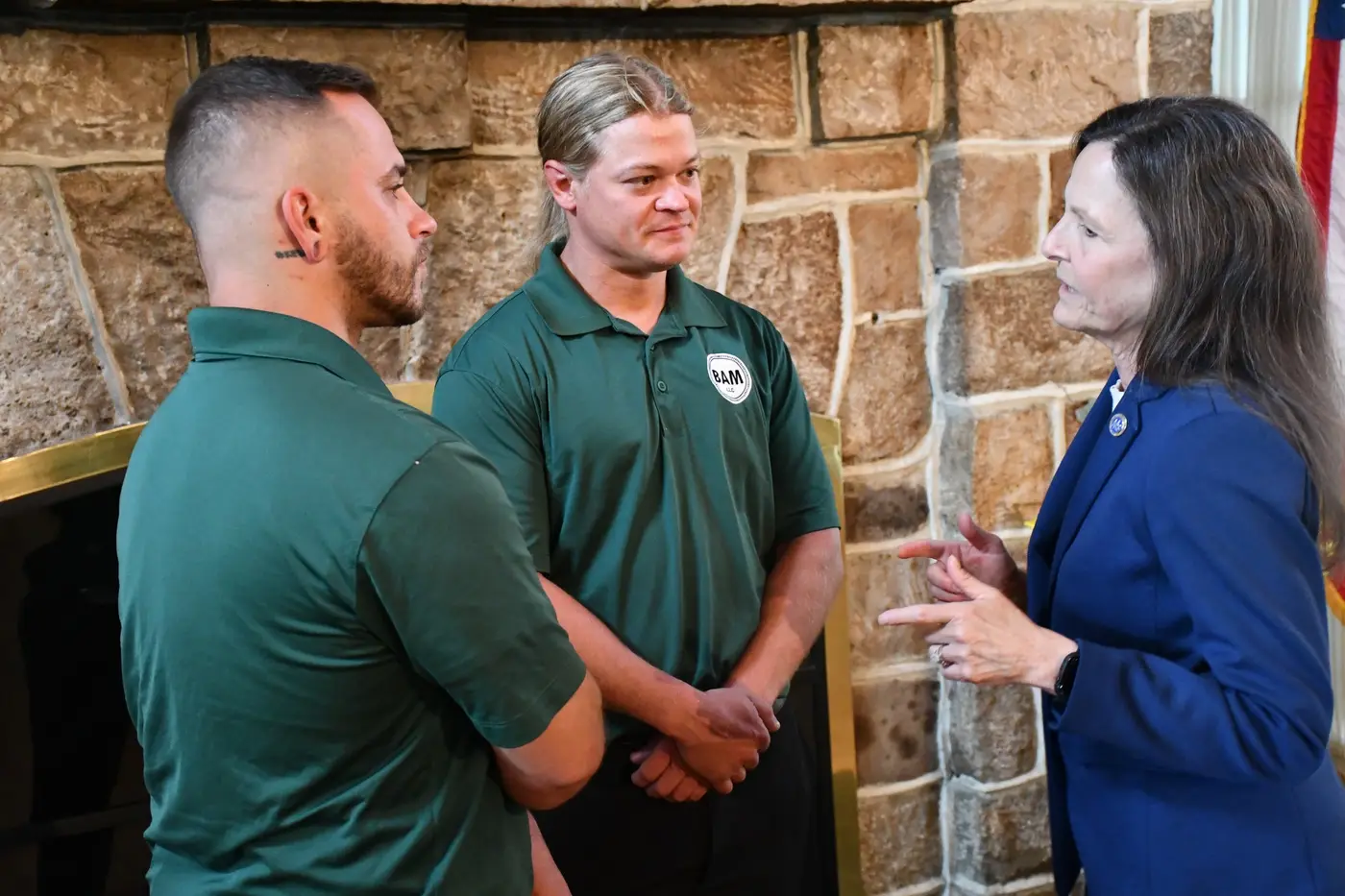 BAM team members speaking with Pennsylvania Secretary of Labor & Industry Nancy Walker